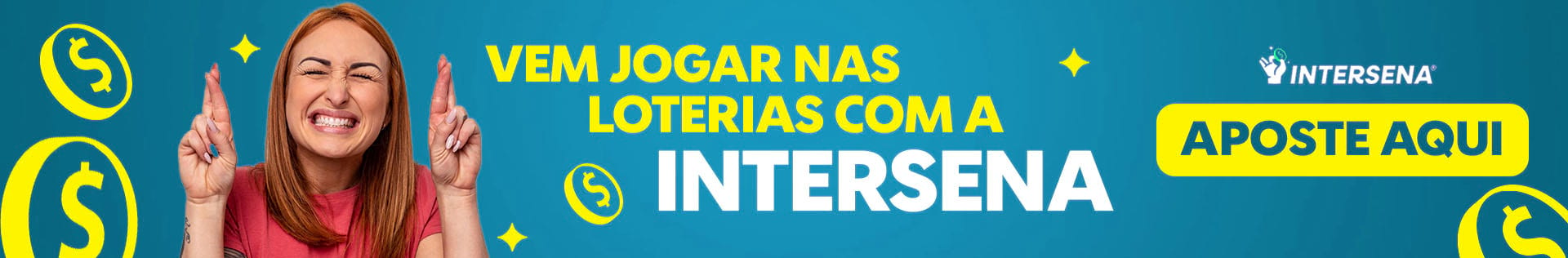 Aposte com a Intersena nas Loterias