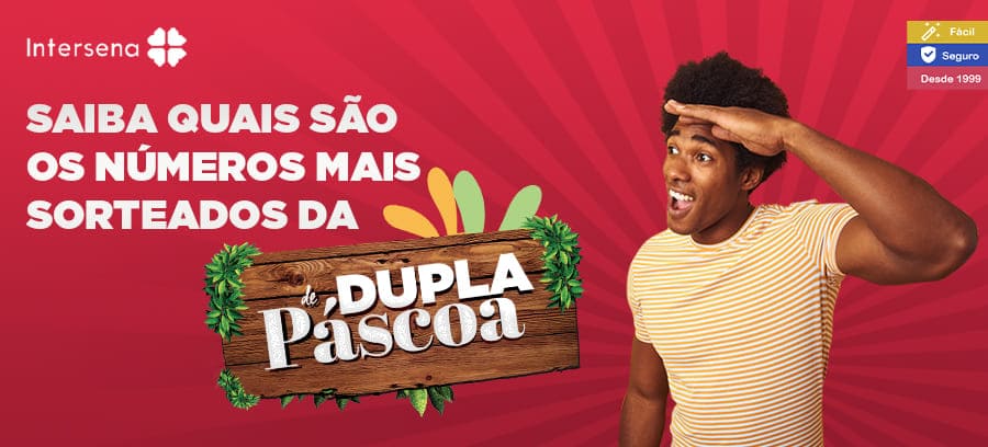 Números sorteados da Dupla Sena de Pascoa