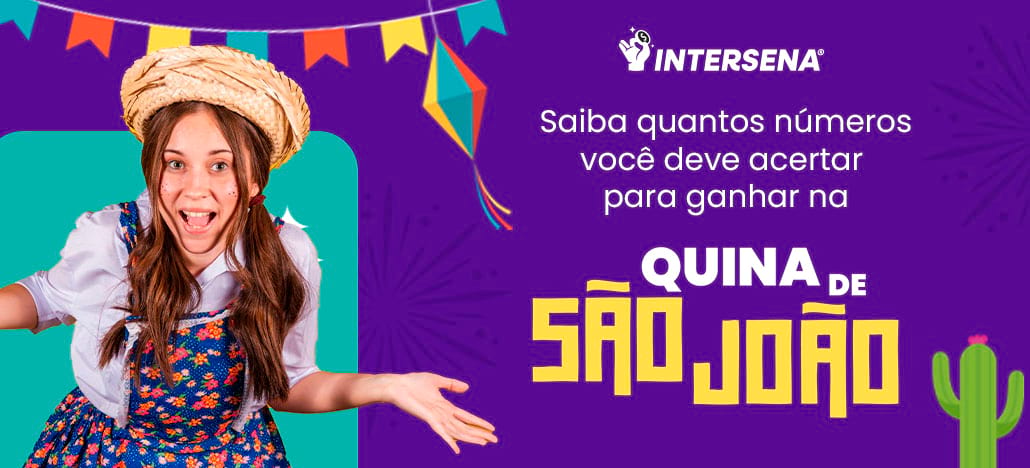 Com quantos números ganha na Quina de São João 